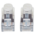 "Patchkabel Cat6a-Stecker/Cat7-Rohkabel 0,5m grau"