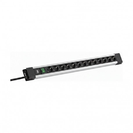 Bachmann pikendusjuhe CONNECTUS 12xCEE7/3 lüliti 2,0m CEE7/7, hall