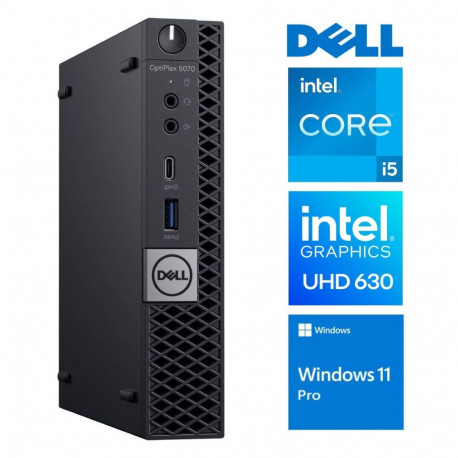 DELL 5070 Micro i5-9500T 8GB 256SSD M.2 NVME WiFi WIN11Pro