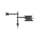 NEOMOUNTS Monitor/Screen and Notebook DeskMount clamp/grommet 10-32inch max 8kg Full motion black