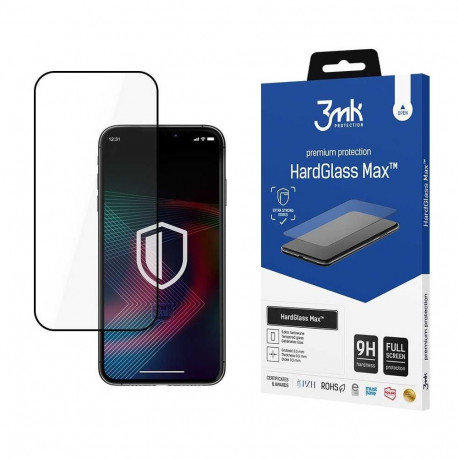 3MK "HardGlass Max screen protector iPhone 14 Pro" Black