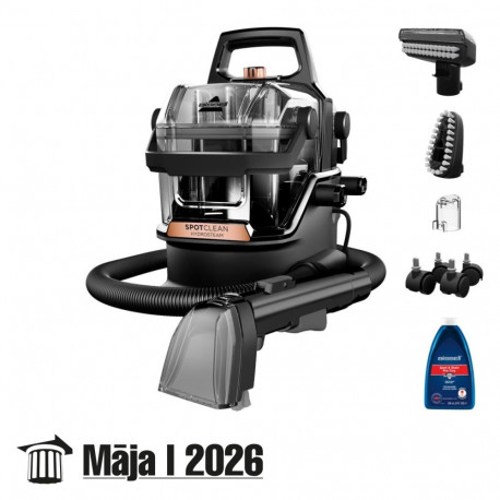 Bissell Carpet and Upholstery Cleaner SpotClean HydroSteam Pro Washing function 1000 W Black 1112027