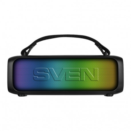 Speaker 2.0 portable SVEN PS-235, black (12W, TWS, ), power output 2x6W (RMS), Bluetooth, FM, USB, l