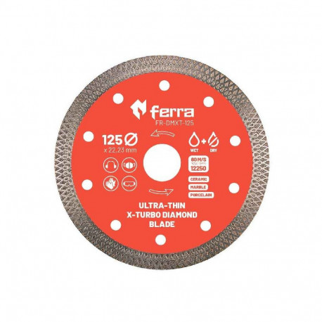Ferra ultra thin X-turbo diamond blade 125x1.2x22,23mm