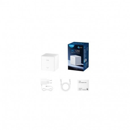 Cudy M1200 1-PACK mesh wi-fi system Dual-band (2.4 GHz / 5 GHz) Wi-Fi 5 (802.11ac) White 2 Internal