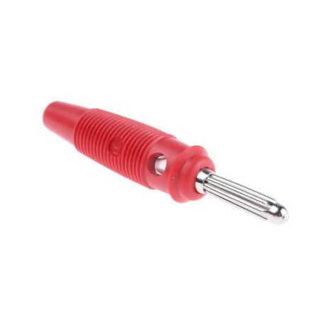 Hirschmann banana plug 4mm, red