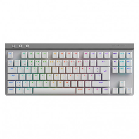 Logitech mänguklaviatuur G515 LIGHTSPEED TKL (PAN), valge