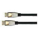 "Python DisplayPort 2.0 Kabel Nylongeflecht schwarz 0,5m"