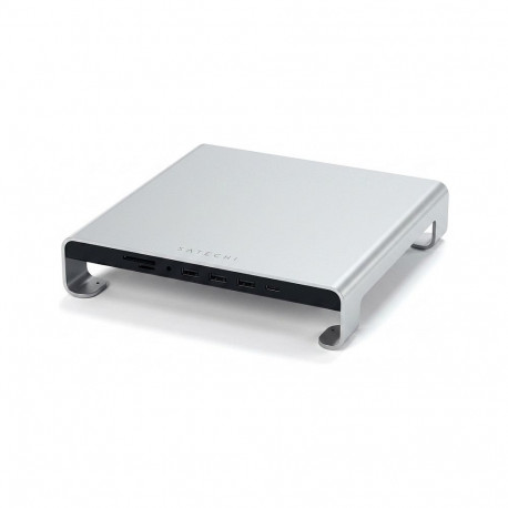 "Satechi Aluminum Monitor Stand Hub for iMac silver"