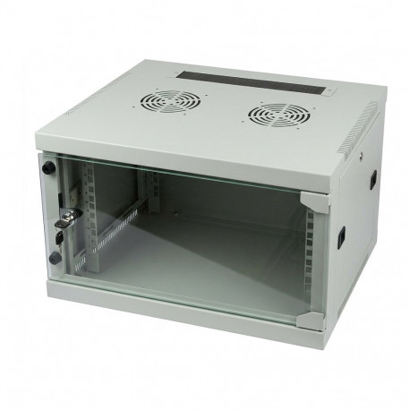 ALLNET võrgukapp 19" 6HE üheosaline T594/B541mm helehall SMQ-Serie