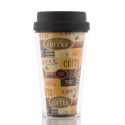 Glass with Lid - Coffee