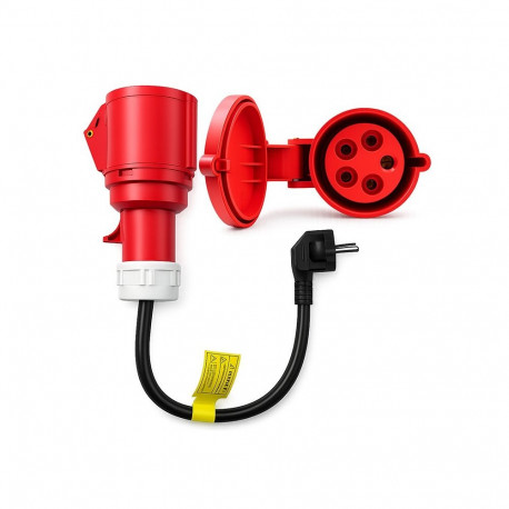 Power adapter CEE 32A 5P 400V socket to SCHUKO
