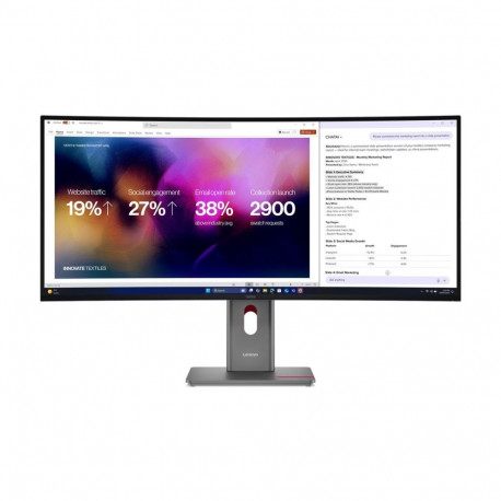 Lenovo monitor ThinkVision P40WD-40 39.7" IPS WUHD 21:9 120Hz 4ms GtG (ekstreemrežiim) / 6ms GtG (tü