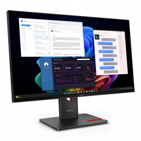 Monitor - Lenovo ThinkVision T27UD-40 27-Inch 4K 60Hz USB-C HDMI Display Black