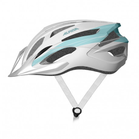 Bike Helmet - Alpina MTB17 54-58 cm, lightweight, 23 ventilation holes, white/light blue