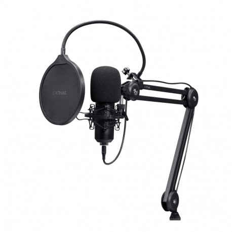 Microphone - Trust GXT 270 Emita II+ USB Condenser Podcast Mic Black