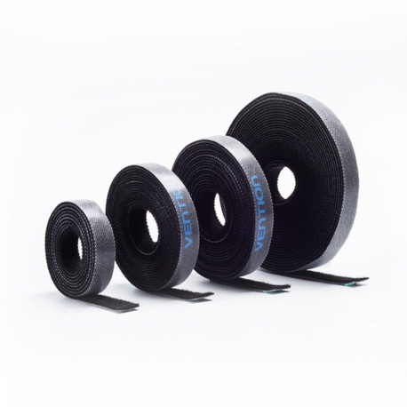 Cable Tie - Vention 3M Hook and Loop Nylon 11mm x 3000mm Black