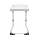 Shower Chair - Wall-Mounted Foldable Adjustable White