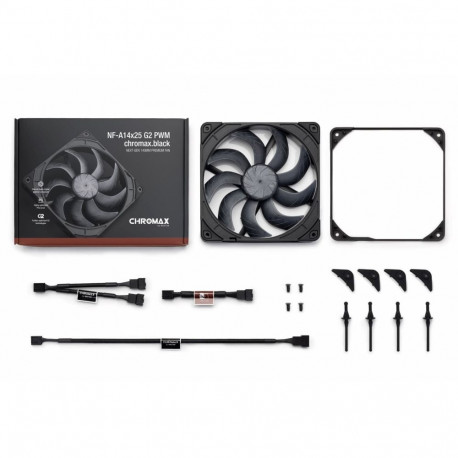 Case Fan - Noctua NF-A14x25 G2 PWM 1500RPM 155.6m³/h chromax.black