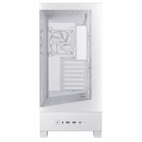 Computer Case - ASUS A31 Plus TG ARGB Midi Tower ATX, 3x 2.5" bays, White