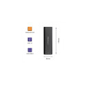 SSD Enclosure - Qoltec 50312 M.2 USB Type-C Black