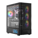 Computer Case - MODECOM Volcano AQ400 ARGB Midi Tower ATX Black
