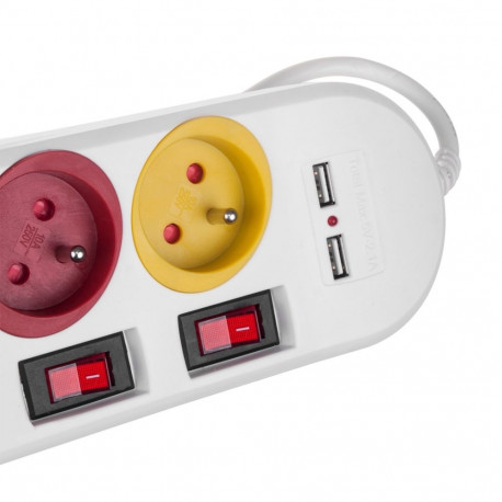 Power Strip - Maclean Mce229 White