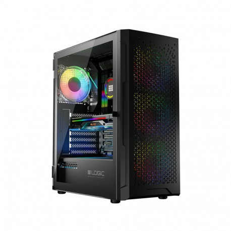 Computer Case - Logic ARAMIS ARGB Midi Tower ATX USB 3.0 Black