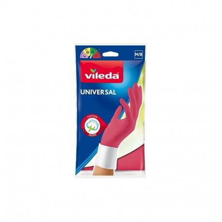 Household Gloves - Vileda Universal M Chemical & Water Resistant Pink