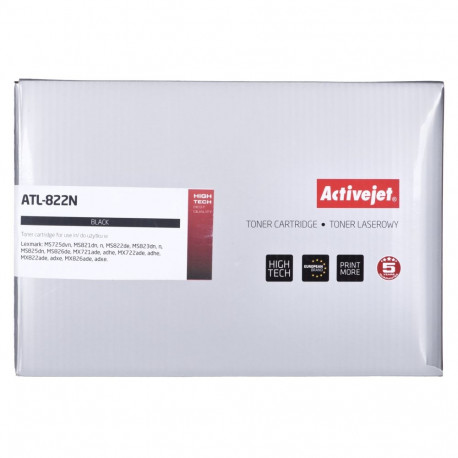Toner Cartridge - Activejet ATL-822N Lexmark 58D2H00 15000 Pages Black