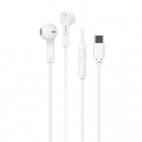 Headphones - Havit E336C Wired In-Ear USB Type-C 1.2m 112dB 20-20000Hz