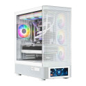 Computer Case - MODECOM Volcano AQ500 ARGB Midi ATX, micro ATX, Mini-ITX, White