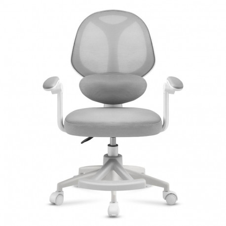 Office Chair - Junior 4.5 Swivel with Mesh Backrest and Lumbar Support Grey