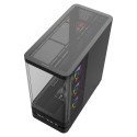 Computer Case - MODECOM Volcano AQ200 ARGB Midi ATX, tempered glass, black