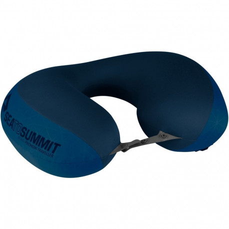 Travel Pillow - STS Aeros Pillow Premium Inflatable Cushion 390x190x70mm Navy