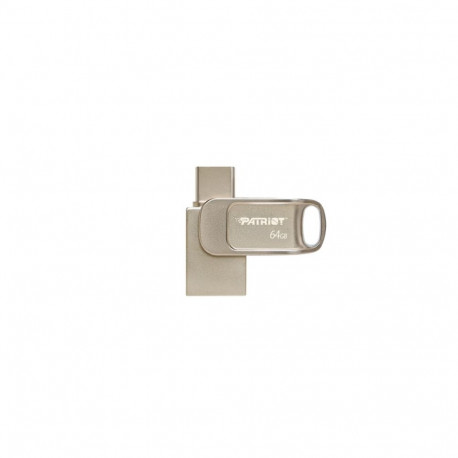 USB Flash Drive - Patriot Memory Tab T560 64GB Dual USB 120MB/s Silver