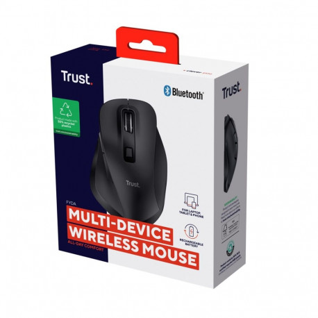 Computer Mouse - Trust Fyda Wireless Bluetooth Optical 2400 DPI USB Type-C