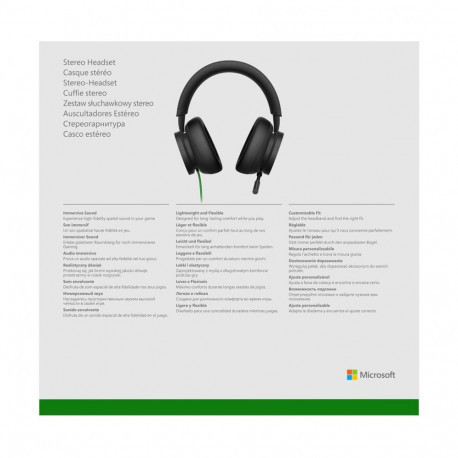 Headphones - Microsoft Xbox Stereo Headset Wired Dolby Atmos Black