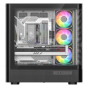 Computer Case - MODECOM Volcano AQ500 ARGB Midi ATX, micro ATX, Mini-ITX Black