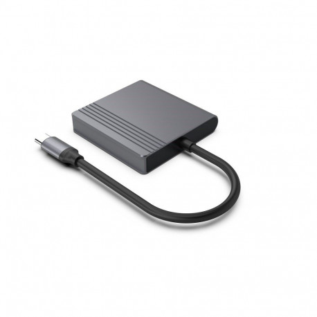 Adapter - Gembird A-CM-HDMIFDPF-01 USB-C to HDMI + DP 4K 60Hz Black