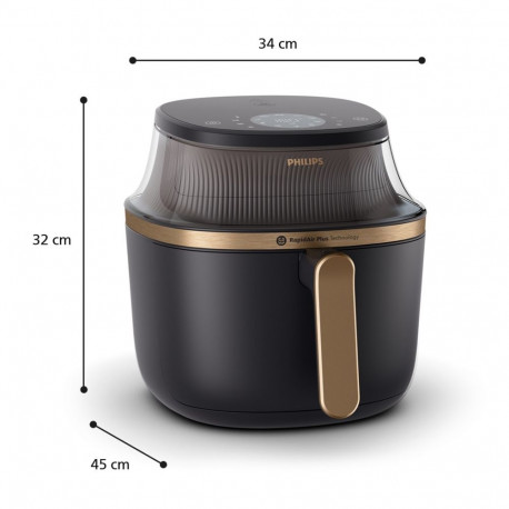 Air Fryer - PHILIPS NA 342/00 7.2L 2000W 16 Programs Removable Bowl
