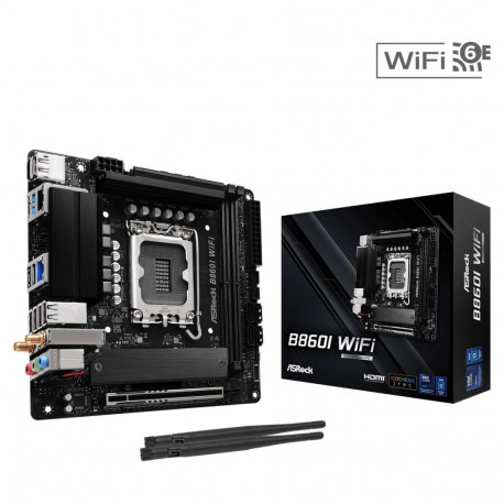 Motherboard - Asrock B860I WiFi Intel B860 LGA 1851 mini ITX
