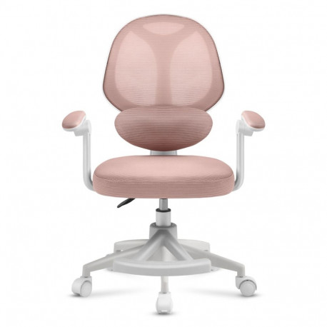 Furniture - Junior 4.5 Swivel Chair with Height Adjustment and Armrests Pink