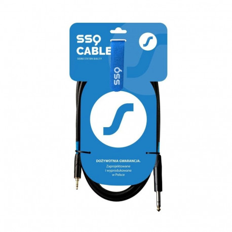 Audio Cable - SSQ MiJS2 TRS 3.5mm to 6.3mm 2m Black