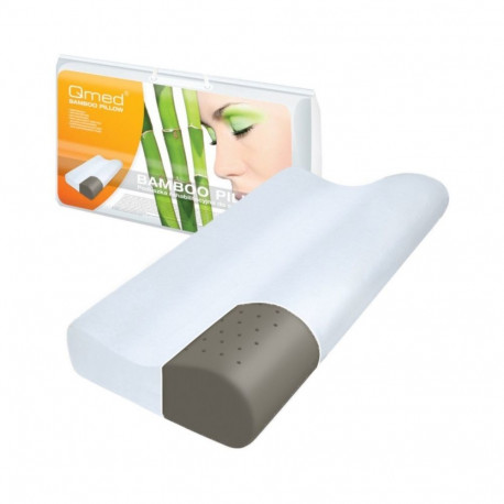 Pillow - Bamboo Orthopedic Foam White Bamboo Orthopedic Pillow with Memory Foam - White
