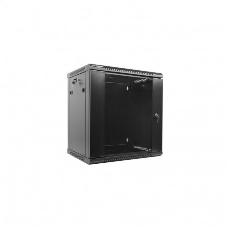 Server Rack - Lanberg 19" 12u 600x450mm Black With Glass Door