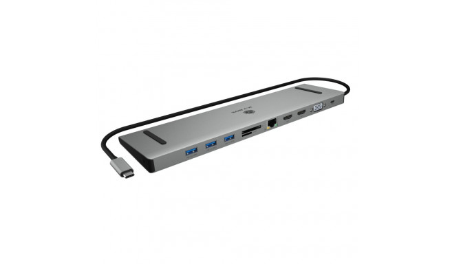 IB-DK2106a-CPD USB-C PD HDMI, hõbedane