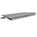 IB-DK2106a-CPD USB-C PD HDMI, hõbedane