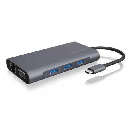 IB-DK4040-CPD (grau, USB-C, HDMI, VGA, SD)