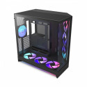 PC korpus H9 Flow RGB+ miditorn aknaga, must